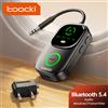Toocki Trasmettitore ricevitore audio Bluetooth 5.4 Adattatore RT/TX 2 in 1 per auricolari TV Voli per auto Dongle Bluetooth AUX da 3,5 mm