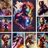 KAYOU 2025 Iron Man Pittura diamante fai da te Marvel Supereroi Diamante a mano Ricamo Mosaico 5D Adesivi murali per regali per bambini Decorazioni per la casa