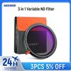 NEEWER Filtro ND variabile 3 in 1 + CPL + Diffusione nera 1/4, ND2-32, Obiettivo della fotocamera Densità neutra Polarizzazione circolare Vetro HD