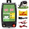 NONE Energizzatore per recinzione elettrica da 7,5 m Uscita 2J Recinzione elettrica Batteria da 12 V/AC/Potenza solare per proteggere pollame, bestiame, cavalli