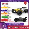 BEYONDSKY Nuovo MJX Hyper Go 14207 1/14 Motore Brushless Rc Auto a Quattro Ruote Drift Fuoristrada 2.4G 50A ESC 55KM/H Auto ad alta velocità Pc Dual Shell Modello di camion Giocattolo Ragazzo Regalo
