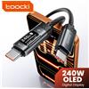 Toocki X111 Cavo USB C da 240 W Ricarica rapida PD3.1 Display digitale OLED Cavo da tipo C a tipo C per MacBook iPhone 17 Samsung S25
