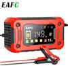 EAFC 12V 8A/15A Caricabatteria per auto completamente automatico Smart Pulse Repair Schermo a colori per AGM GEL WET Caricatore al piombo Display LCD