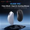 Ajazz Mouse Wireless AJAZZ NJ08 MC PAW3311 a Tre Modalità, Tipo ABS, 24000DPI, 300mAh, RGB, 1000Hz per Gaming/Ufficio/Windows/Mac