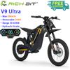 NONE RICH BIT V9 Ultra Moto Elettrica | Motore da 1500w, Velocità 63km/h, Coppia 80N.m | Batteria da 20Ah | E-Bike a Sospensione Completa per Tutti i Terreni