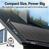 Rvpozwer Pannello Solare Bifacciale Rvpozwer 12V 400W/200W/100W Monocristallino ad Alta Efficienza 25.5% con 18 Celle BB per Energia Fotovoltaica Domestica e Campeggio