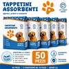 NONE Traverse per Cani e Gatti Super Assorbenti 60x90 cm (50 Pezzi) Tappetini Igienici per Animali Cuccioli e Adulti - Multiuso, Neutralizzano Gli Odori, Asciugatura Rapida
