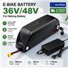 Makita Batteria ad Alta Capacità per E-Bike 36V 48V 40Ah 30A BMS Pacco Litio 18650 per Biciclette Elettriche 350W-1000W