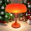 Leclstar Lampada da Tavolo a Forma di Fungo con Controllo Touch, 3 Colori Dimmerabili, Ricaricabile Senza Fili, Luce Notturna LED in Plastica con Luminosità Regolabile per Comodino
