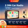 AINAVI K60 K70 2 DIN Autoradio universale da 7 pollici con touch screen, Carplay wireless, supporto Android Auto, SWC, multimedia per auto, BT 5.0, Linux, audio per auto, Bluetooth per telefono,