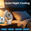 NONE WETECH WD50 Ventilatore da tavolo USB ricaricabile, batteria da 1200 mAh, 3 velocità, mini ventilatore silenzioso da tavolo, 5 W, ventilatore portatile per la circolazione dell'aria, per ufficio,