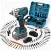 NONE Avvitatore elettrico a impulsi senza fili da 1/2 pollice 1200N.M con motore brushless, trapano elettrico, cacciavite, utensili elettrici per batteria Makita 21V