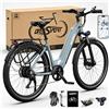 ONESPORT Bicicletta Elettrica ONESPORT OT05 27.5'' con Batteria Grande da 18.2Ah, Motore Brushless da 250W, Freno a Disco Idraulico, Ebike a 7 Velocità per Pendolari Urbani e Ciclismo Ricreativo