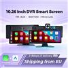MEKEDE Schermo Smart DVR da 10,26 Pollici 1600*600 IPS Wireless Carplay Android Auto Lettore MP5 per Autoradio Universale Lettore Multimediale Video con EQ Integrato Supporta Airplay