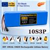 Ddadache Batteria agli ioni di litio 36V 100Ah 10S3P 18650 con BMS integrato, batteria ricaricabile da 500W di ricambio per FIIDO D1 D2 D2S D4S, monopattino elettrico pieghevole, e-bike da città, scooter