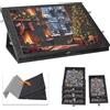 HGTUGO Tavola Puzzle Portatile in Feltro 1000 Pezzi con Supporto ad Angolo Regolabile, Copertura Antipolvere, 6 Vassoi Portaoggetti, per Soggiorno, Camera da Letto