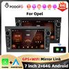 podofo Autoradio Podofo 7'' 2+64G per Opel Astra Antara Vectra Corsa, lettore multimediale con GPS, WIFI, Carplay, Android Auto, Bluetooth, RDS.