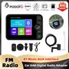 podofo Radio DAB/DAB+ Podofo con display LCD da 2,4 pollici, Bluetooth, trasmettitore FM, adattatore radio digitale DAB per auto, compatibile con Ford, VW, Audi