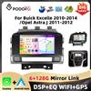 podofo Autoradio Podofo 6+128G 7'' per Buick Excelle 2010-2014/Opel Astra J 2011-2012, Lettore Multimediale con WIFI, Carplay, Android Auto e GPS