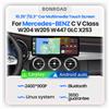 BONROAD Linux 12.3" Wireless CarPlay Lettore Multimediale per Auto con Touchscreen Radio Stereo Android Auto per Mercedes Benz Classe C V W204 W205 W447 GLC X253 Display di Navigazione
