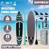 funwater SUP Outdoor Water Station Board Funwater Green Mosaic 350 * 84 * 15 cm Capacità di carico massima 180 kg Facile da trasportare Adatto per viaggi all'aperto in famiglia con accessori completi Adatto