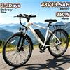 NONE Bicicletta Elettrica con Motore Potente, Batteria a Lunga Durata 48V15AH, Freni a Disco Doppi, Pneumatici da 26 Pollici, Bici Elettrica da Montagna per Pendolari Urbani