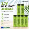 Batteria agli ioni di litio originale da 3,7 V NCR21700T 4800 mAh, nuova di zecca, a ricarica rapida, con scarica continua di 30 A, adatta per la sostituzione della batteria di piccoli trapani manuali