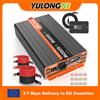 YULONGNE Inverter a Onda Sinusoidale Pura 1000W 1500W 2000W 2500W 3000W da DC12V a AC230V con Potenza di Picco, Convertitore di Potenza con Spina EU, Telecomando Cablato e Schermo LCD per Uso