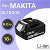 Kedanone Batteria ricaricabile originale agli ioni di litio Makita 6Ah 18v, batterie di ricambio BL1860 BL1830 BL1850 BL1860B