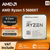 AMD Processore Desktop AMD Ryzen 5 5600XT 6-Core 12T AM4 4.7GHz, 3.7GHz Base, L3=32MB, 100-10000159BOX, Senza Dissipatore