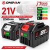 ONEVAN Batteria agli ioni di litio ricaricabile ONEVAN 15000mAh 22500mAh ad alta capacità per trapano elettrico senza spazzole per batteria Makita 18V.