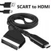 NONE Convertitore Video Audio da SCART a HDMI, Adattatore Professionale per TV HD, STB, VHS, Xbox, PS3, Sky, DVD, Accessori per Giochi, Plug and Play