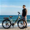 Aairsk S600 Bici elettrica urbana, pneumatici 26", batteria rimovibile 36V 13AH, autonomia 70 km, 7 velocità, con avviamento NFC senza chiave, motore 250W, 25 km/h, city bike per adulti.