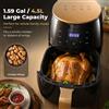 NONE Friggitrice ad Aria per Casa, Grande Capacità, Multifunzione, Elettrica Automatica, per Patatine Fritte, con Controllo Touch, in Acciaio Inossidabile, Visibile Forno per cottura di grande capacità,