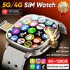GUHUAVMI Nuovo Mini Smartwatch Telefono 5G/4G Rete Completa Schermo AMOLED 2.4" Videochiamata 8GB+128GB RAM Google Play 2100mAh WIFI GPS
