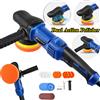 DayPlus Lucidatrice Rotorbitale da 5 Pollici, Kit Lucidatrice e Ceratrice per Auto con 6 Velocità Variabili 2800-5800 RPM e Manico Staccabile, con 13 Tamponi Lucidanti da 5 Pollici e 12 Carte Abrasive per