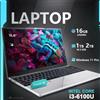 NONE Laptop portatile da 15,6" con Windows 11 Pro, processore Intel Core i3 6100U, 16GB di RAM, 1TB SSD, sblocco tramite impronta digitale, computer per ufficio.