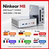Ninkear M8 Mini PC con AMD Ryzen 7 8745HS Radeon 780M 16GB DDR5 1TB SSD Windows 11 Pro 8K Triplo 4K USB-C HDMI DP 2.0 Doppia LAN 2.5G WiFi 6 BT 5.2 Ventola Intelligente Ultra Silenziosa con