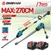 ONEVAN 2000W Tagliasiepi Elettrico a Batteria per Rami Alti, Utensile da Giardino per Taglio e Potatura, Compatibile con Batteria Makita 18V