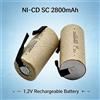 Batteria ricaricabile NiCd Sub C da 2800mAh 1.2V a lunga durata, celle SC Ni-Cd ad alta capacità con linguetta per avvitatore a batteria e trapano elettrico