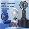 NONE Nuovo Ventilatore Portatile USB Ricaricabile con Display Digitale, Mini Ventilatore da Tavolo e Manuale per Viaggi e Attività all'Aperto