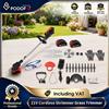 NONE Podofo Tagliaerba Senza Fili Ricaricabile, Decespugliatore Portatile con Lunghezza Regolabile, Attrezzo da Giardino con 2 Batterie