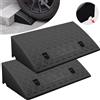 NONE 2 Pezzi Rampe Portatili per Soglie, Rampe per Ruote Auto, Altezza 7 cm, Antiscivolo, per Auto, Rimorchi, Camion, Biciclette, Moto