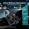 NONE Supporto per telefono con ventola magnetica girevole a 360° QDER, compatto, universale, antiurto, con fissaggio adesivo, facile installazione, per viaggi in famiglia, viaggi d'affari, compatibile con