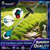 NONE Podofo 1800W Nuovo Tagliaerba Elettrico Senza Fili Portatile Ricaricabile per Giardino, Trimmer per Arbusti 1500 RPM 21V, Utensile da Giardino con 1 Batteria e 3 Lame per Taglio del Prato, Erbacce su