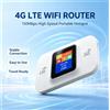 NONE Router WiFi 4G LTE con Slot per Scheda SIM, Router Portatile Wireless, Mini Hotspot per Esterni, Router WiFi Mobile, Router WiFi Tascabile per Auto