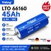 RYOBI Batteria al litio titanato (LTO) Yinlong 2.3V 45Ah 66160, cella ricaricabile per pacchi batteria fai-da-te 12V 24V 48V, ideale per accumulo solare, camper, EV, golf cart, audio per auto, UPS, backup,