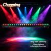 carinamoba Barra LED Lineare Pixel RGBWAUV 24×12W con Controllo DMX512 Segmentato, Luce Professionale per Palcoscenico, 2-10 Pezzi Opzionali per Club, Discoteca, Matrimoni, Illuminazione per Spettacoli Indoor
