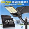 Swiatla Lampioni Solari Commerciali da Esterno Swiatla con Sensore di Movimento dal Tramonto all'Alba, Faretto LED 8000W 20000 Lumen IP67 Impermeabile per Parcheggi, Cortili, Strade, Campi da Basket,