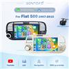 BONROAD Schermo Touch da 7 Pollici con Linux per Fiat 500 500C 2007-2015, Autoradio Multimediale con Carplay Wireless, Android Auto, Navigazione GPS, DSP, RDS, AutoLink, Airplay